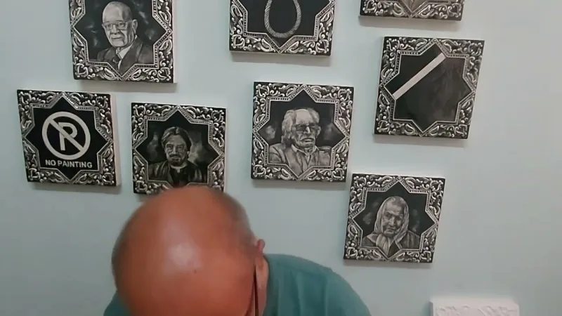 Still from “Kashan, tile prosperity afresh following the " No Painting " collection” — a film by Abbas Akbari