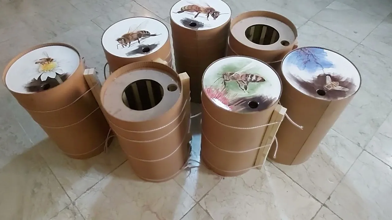 Still from “A Trip to Shabestar A research on hive cover tiles” — a film by Abbas Akbari